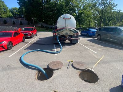 Outright Septic truck pumping grease traps